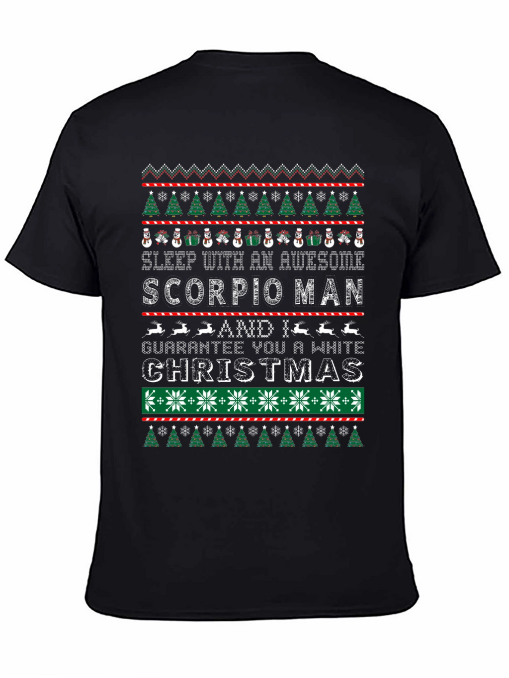 Scorpio Man Christmas Ugly Sweater T-Shirt