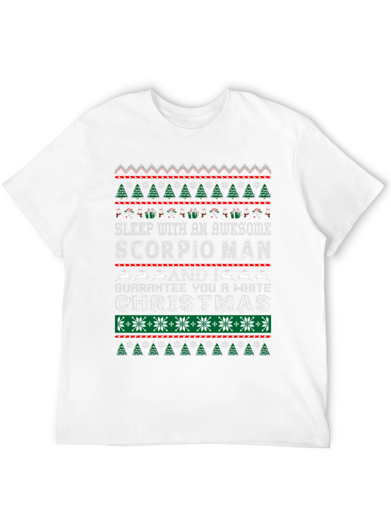 Scorpio Man Christmas Ugly Sweater T-Shirt