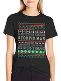Scorpio Man Christmas Ugly Sweater T-Shirt