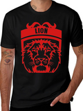 Lion Graphic Tee - Bold Black T-Shirt