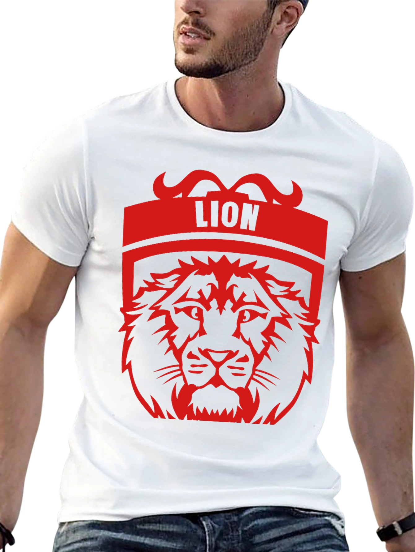 Lion Graphic Tee - Bold Black T-Shirt