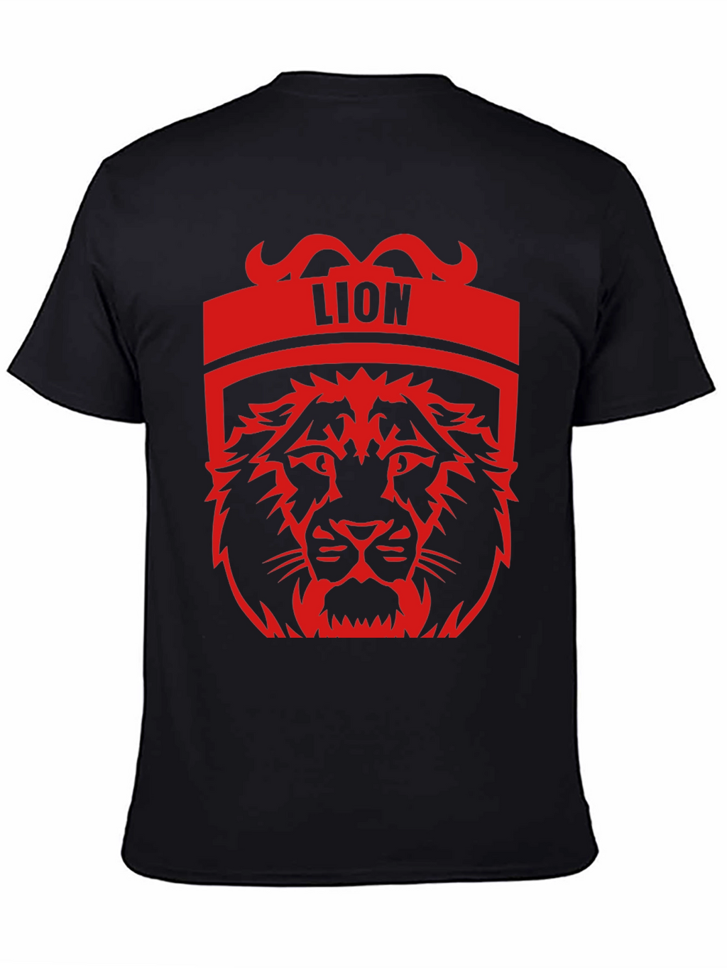 Lion Graphic Tee - Bold Black T-Shirt