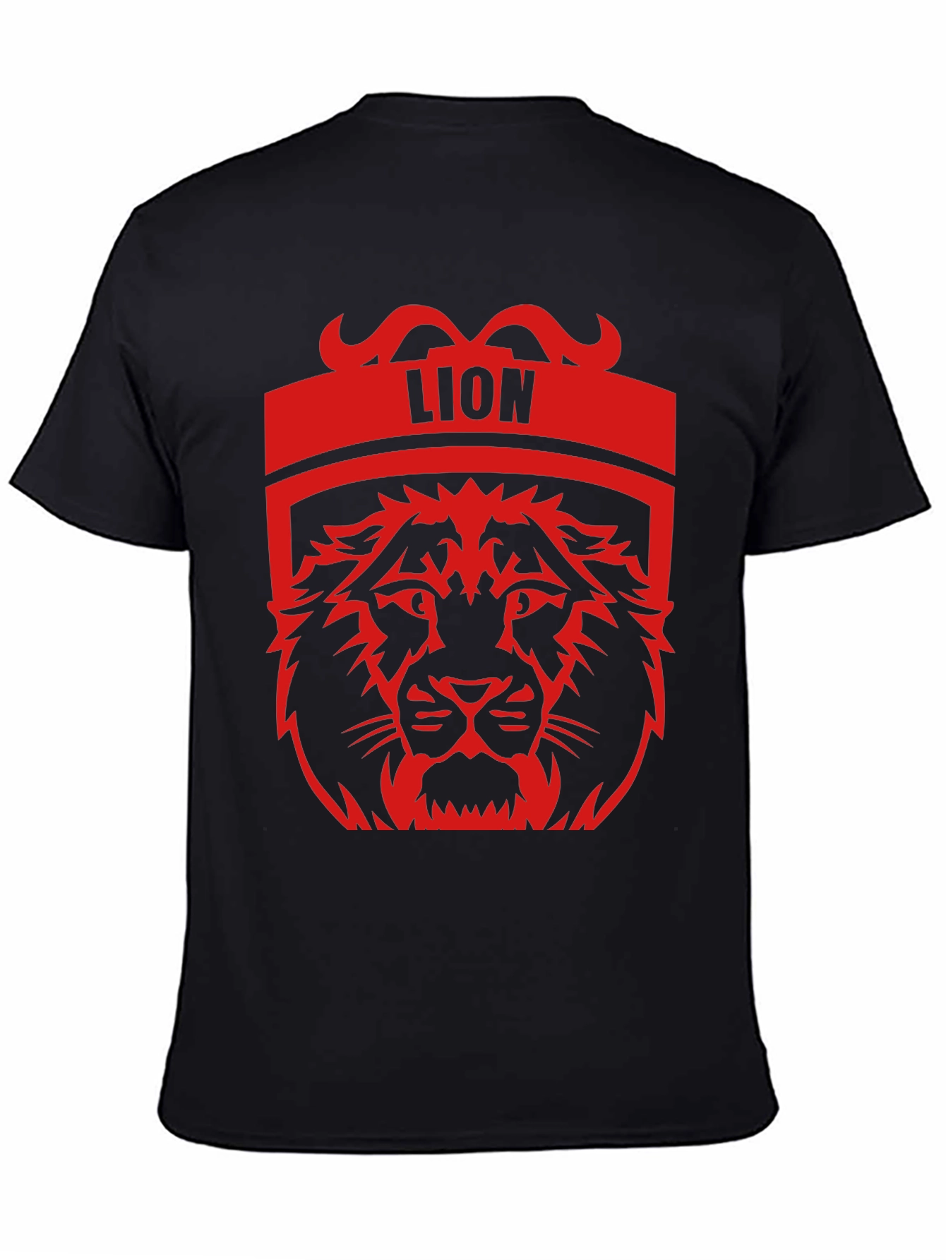 Lion Graphic Tee - Bold Black T-Shirt