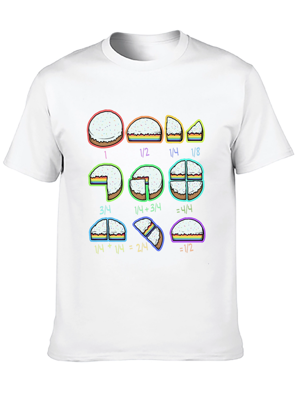Math Fractions Pie Slice T-Shirt