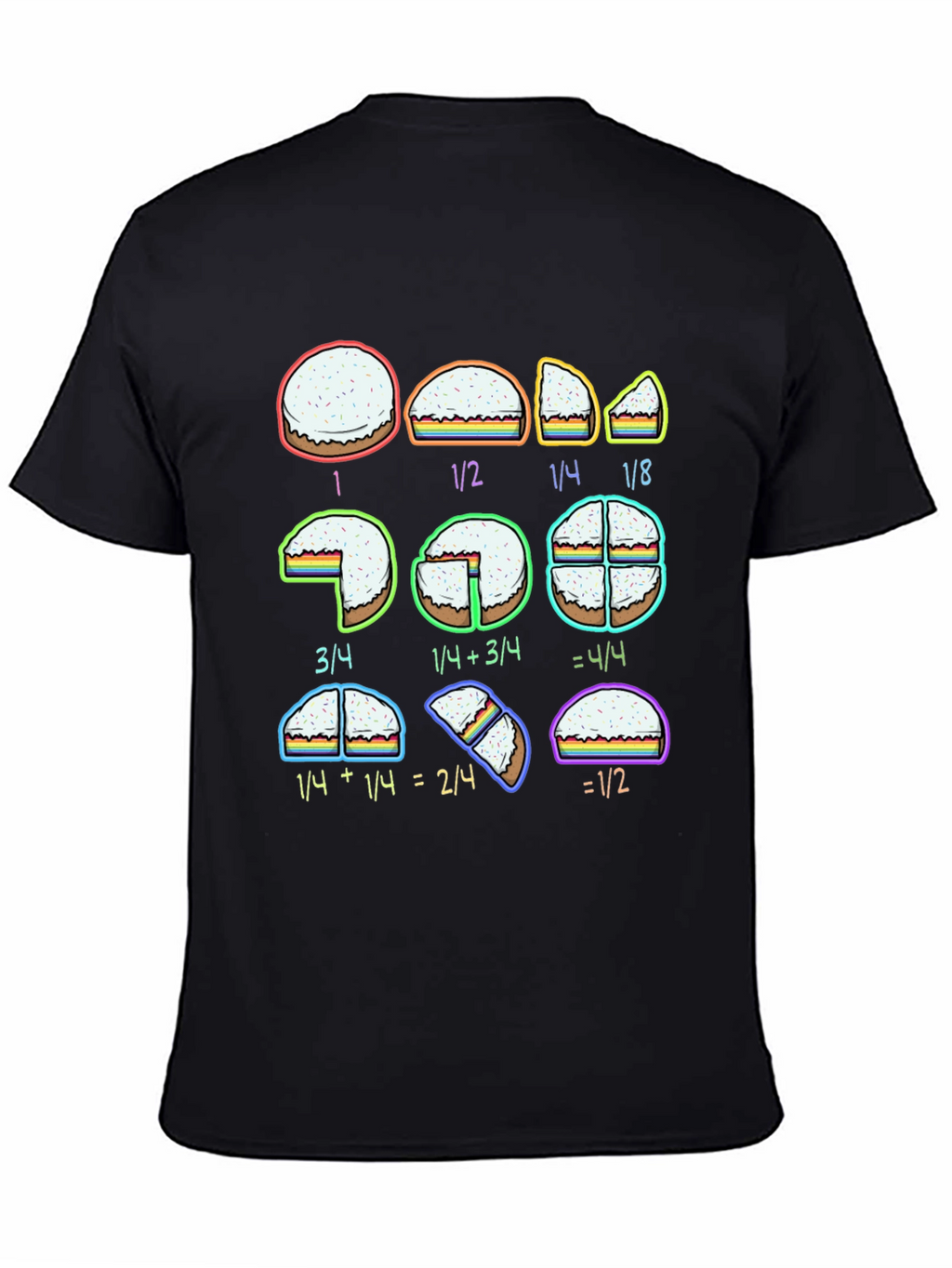 Math Fractions Pie Slice T-Shirt