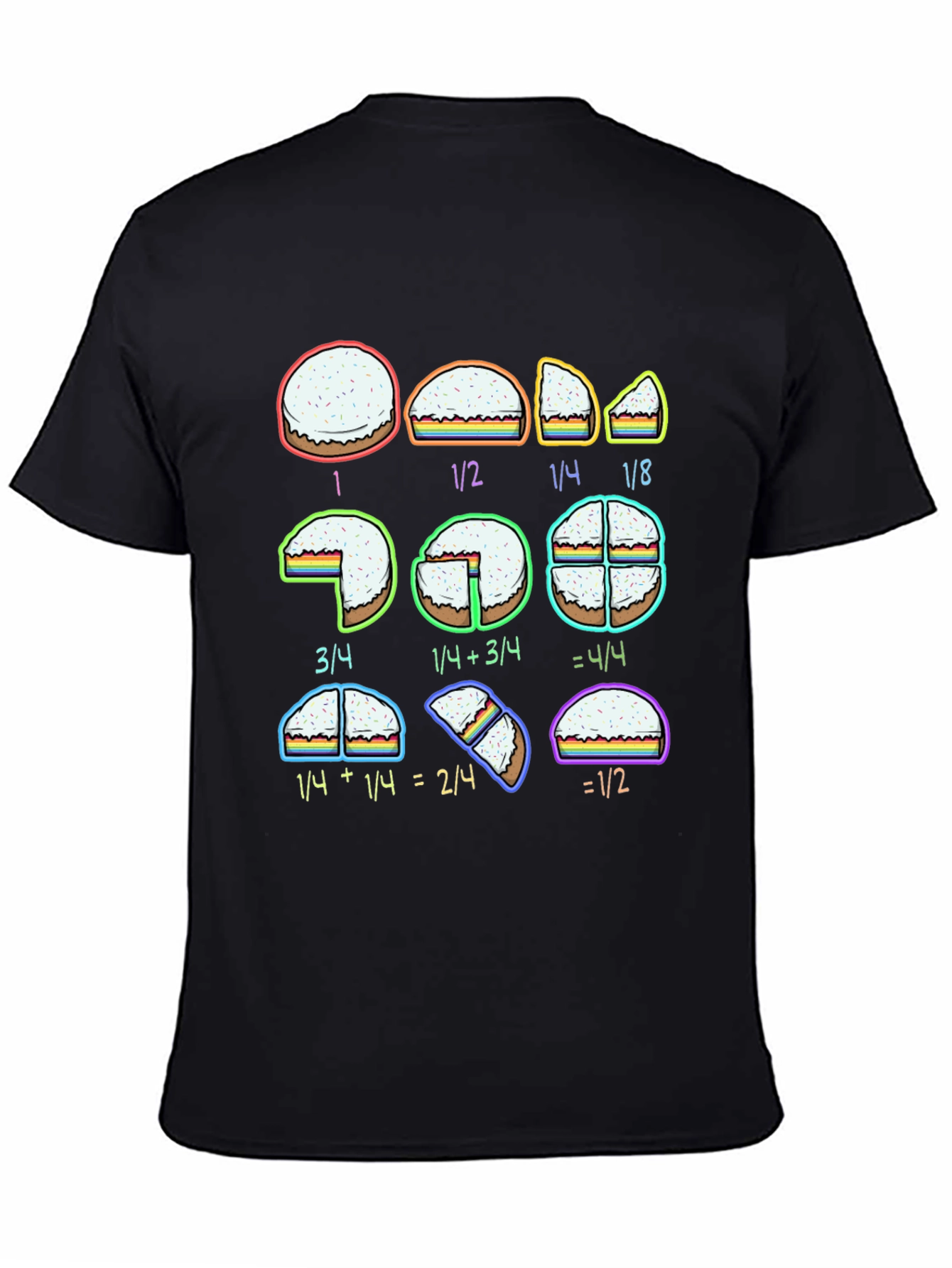 Math Fractions Pie Slice T-Shirt