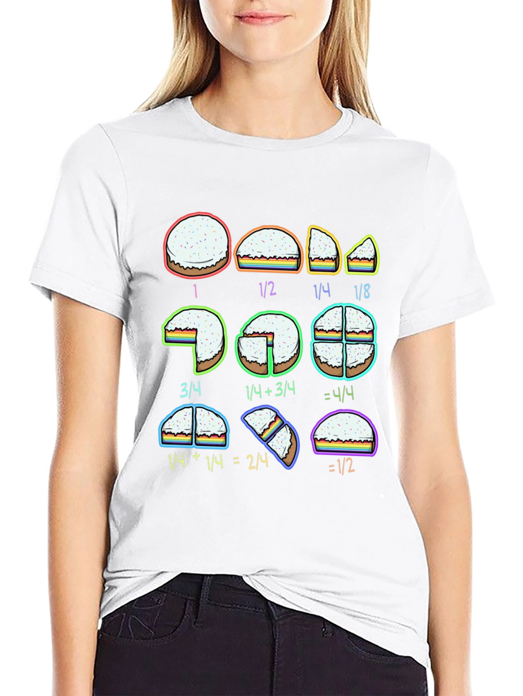 Math Fractions Pie Slice T-Shirt