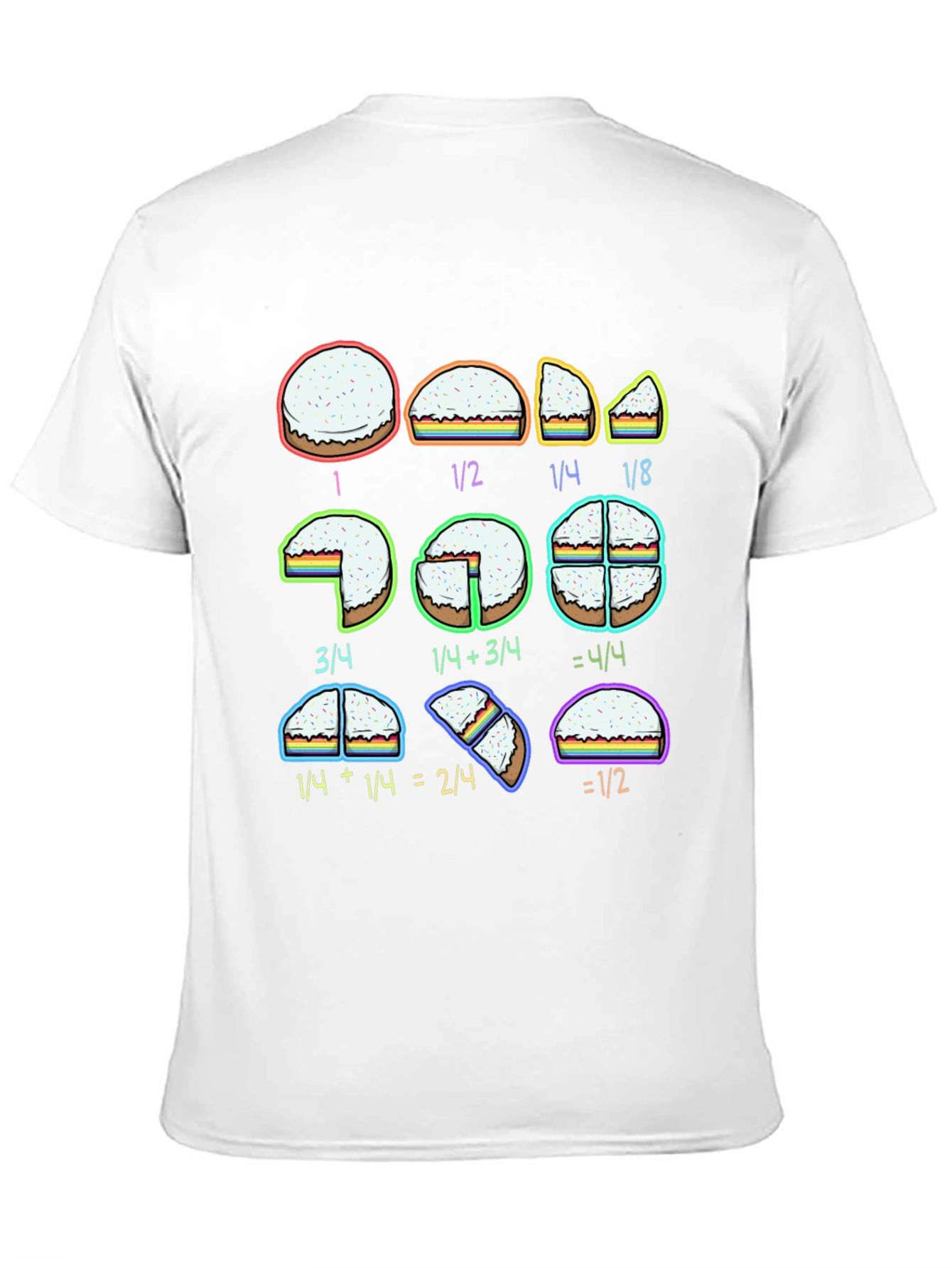 Math Fractions Pie Slice T-Shirt