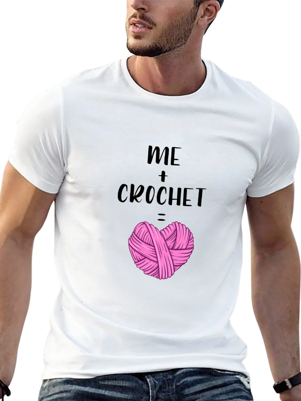 Me + Crochet Heart T-Shirt - Yarn Lover Tee
