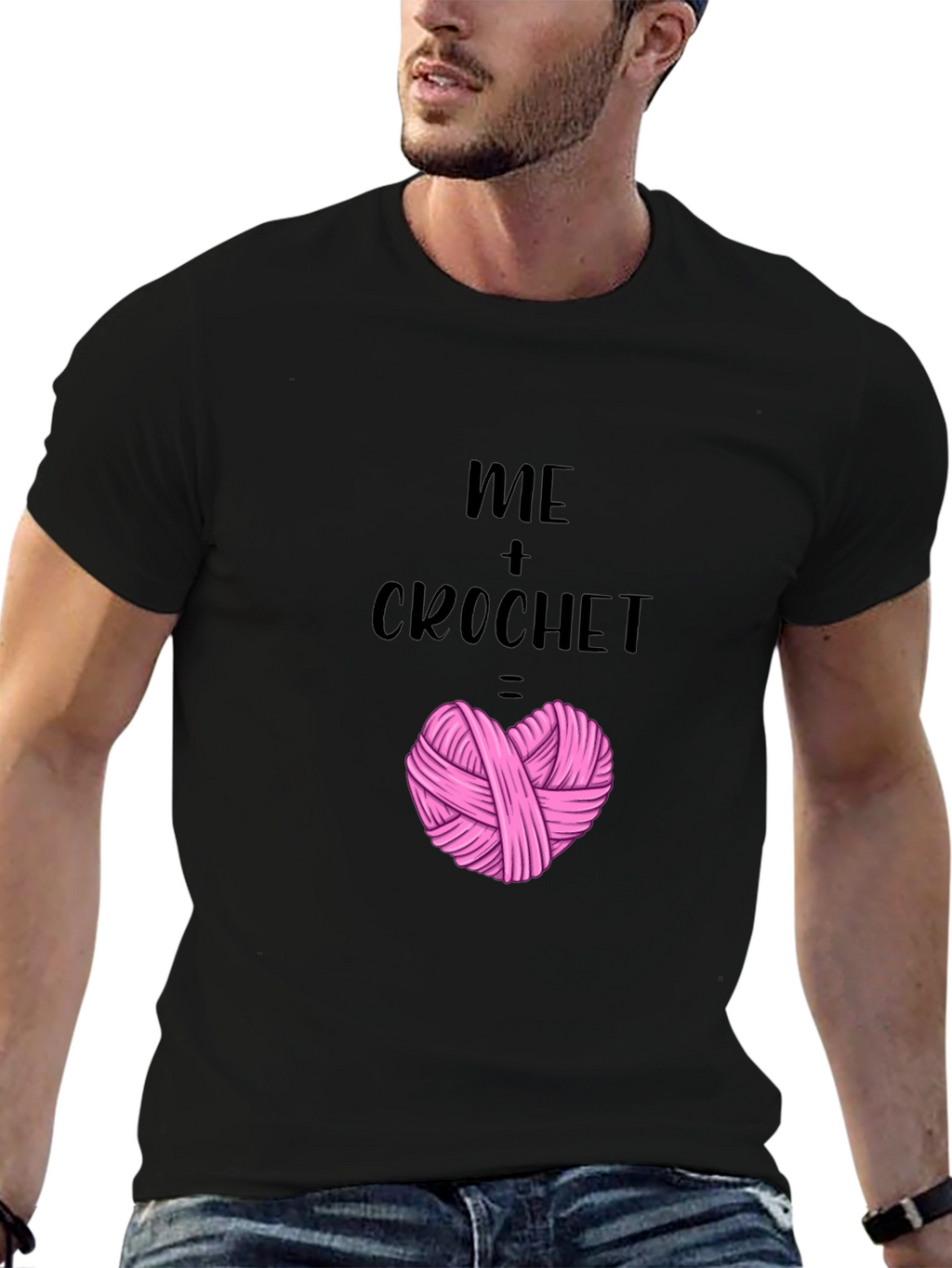 Me + Crochet Heart T-Shirt - Yarn Lover Tee