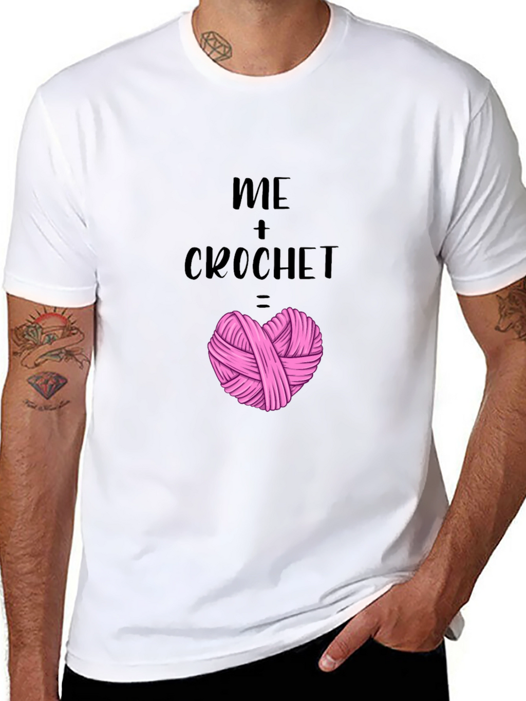 Me + Crochet Heart T-Shirt - Yarn Lover Tee