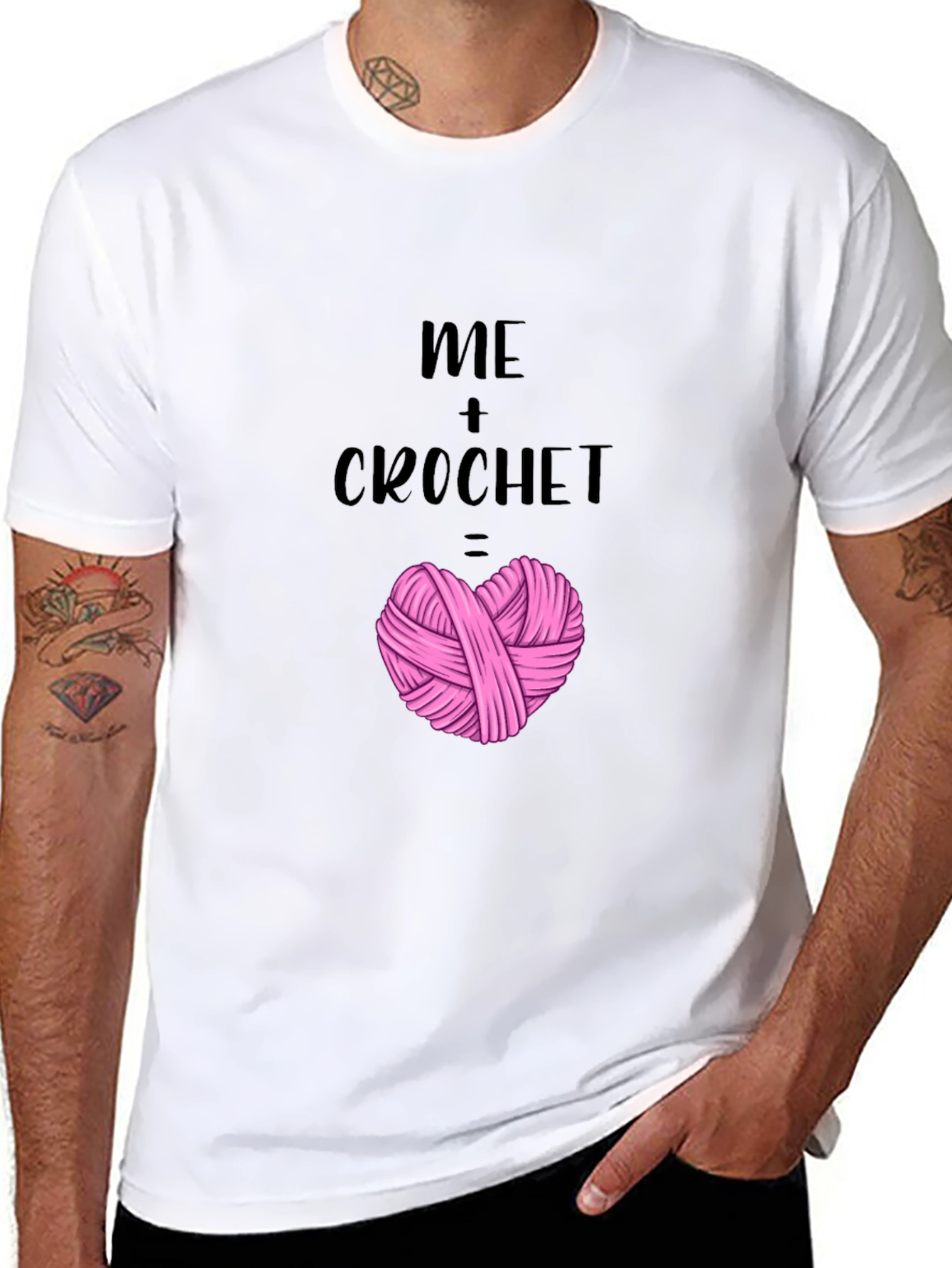 Me + Crochet Heart T-Shirt - Yarn Lover Tee