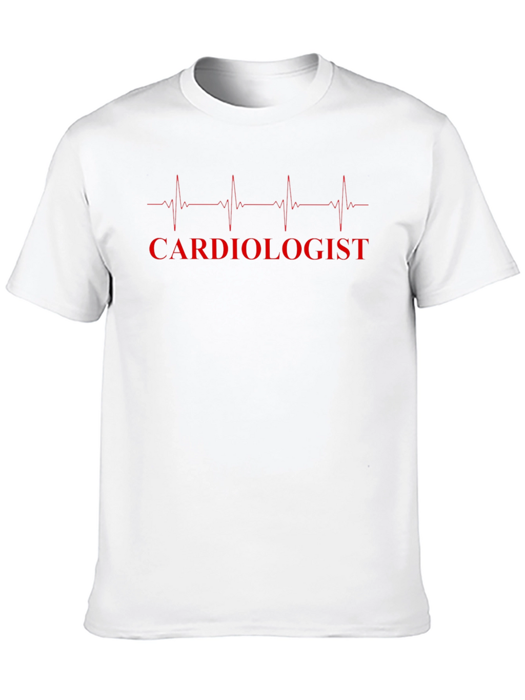 Cardiologist Heartbeat Graphic T-Shirt - Black