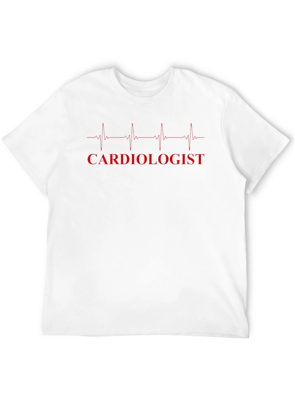 Cardiologist Heartbeat Graphic T-Shirt - Black
