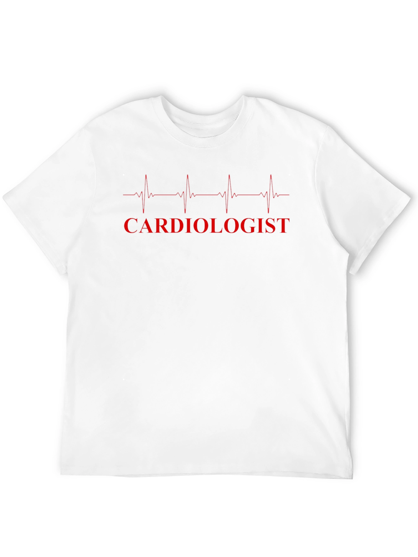 Cardiologist Heartbeat Graphic T-Shirt - Black