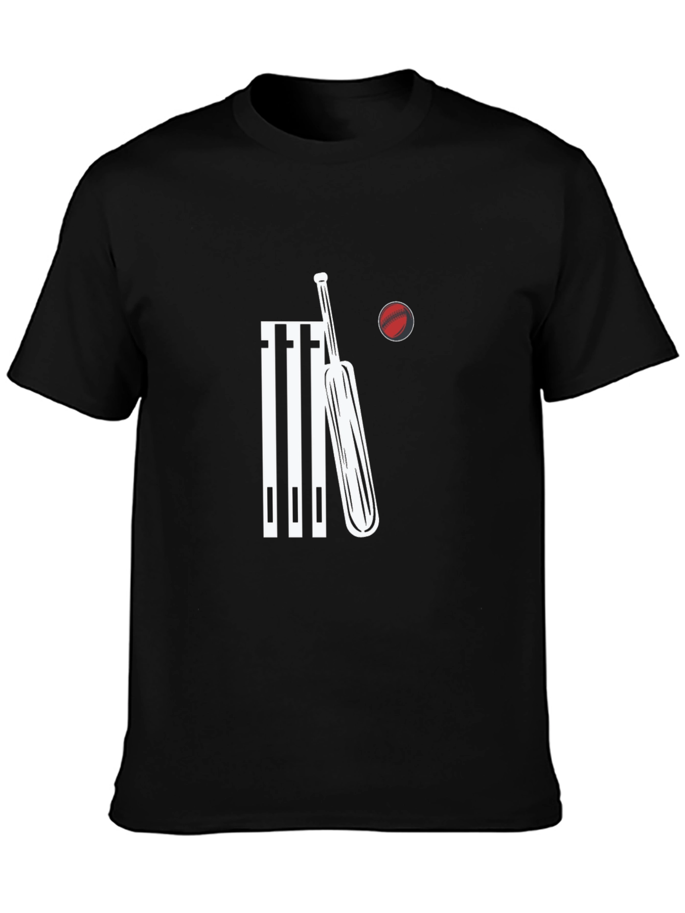 Cricket Bat and Wickets T-Shirt