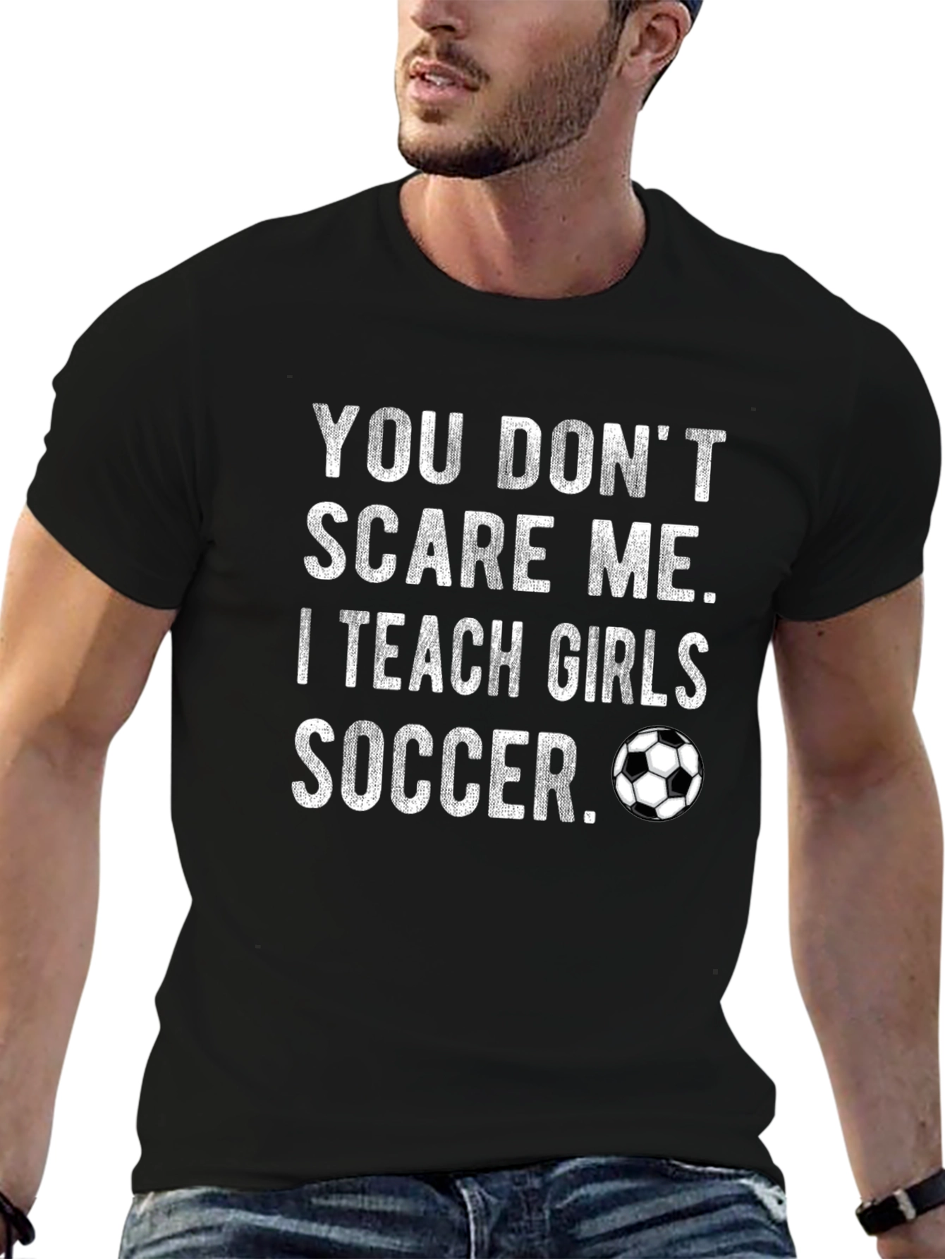 Teach Girls Soccer Graphic Tee