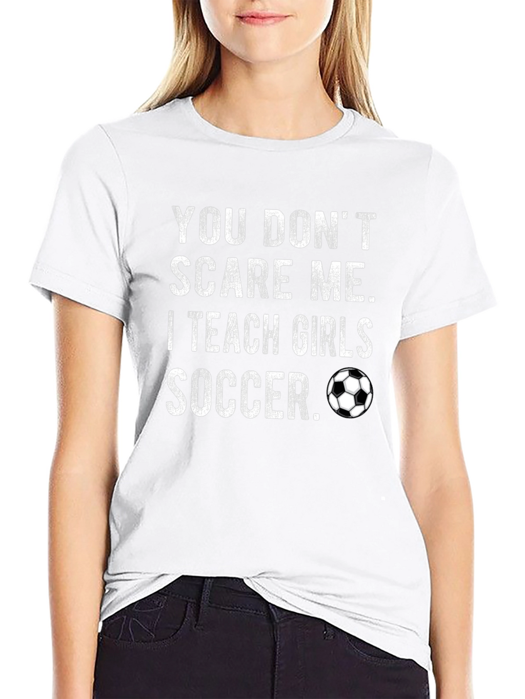 Teach Girls Soccer Graphic Tee