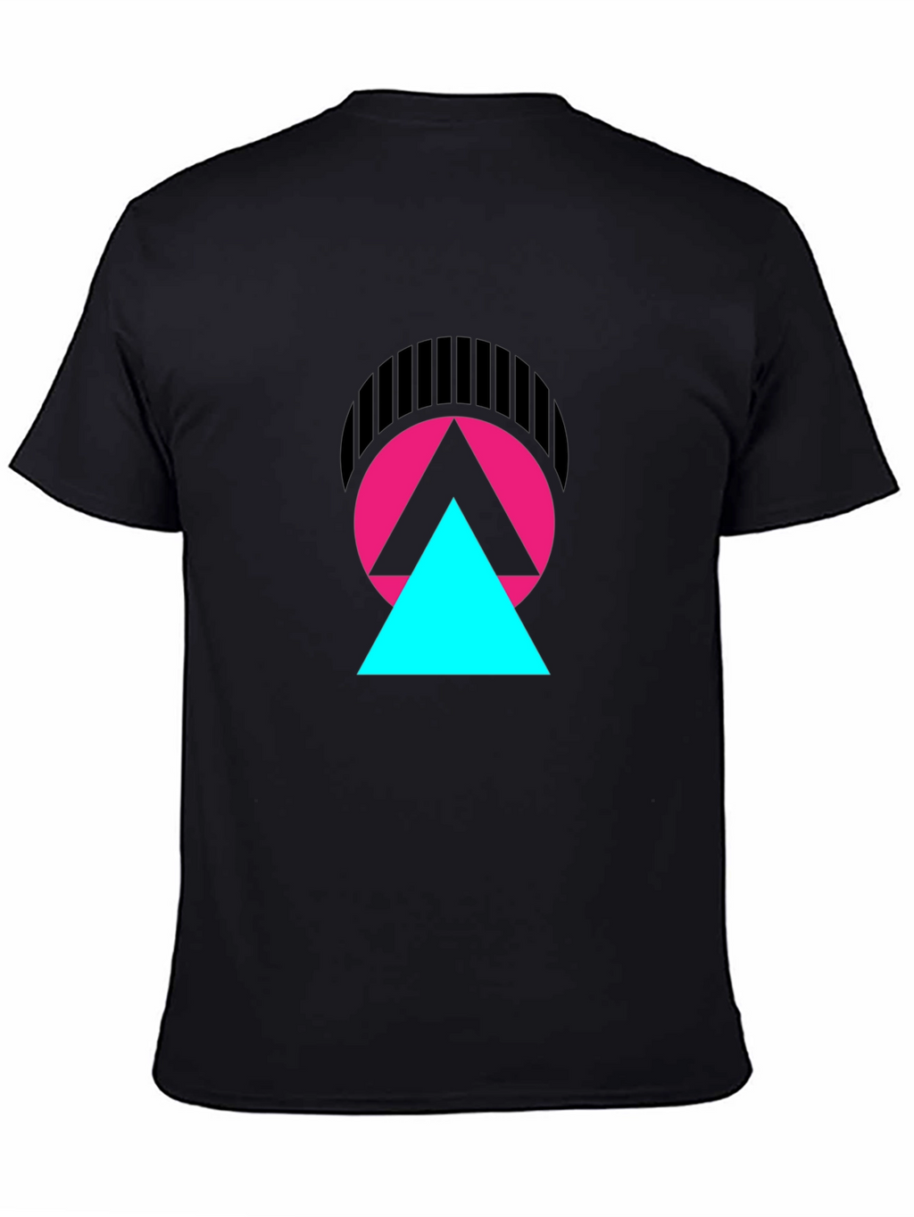 Abstract Geometric Graphic T-Shirt - Modern Design