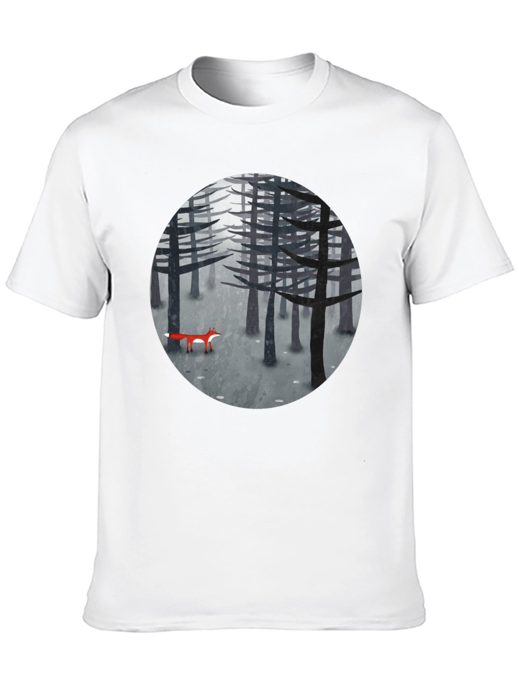 Fox in Woods Graphic T-Shirt
