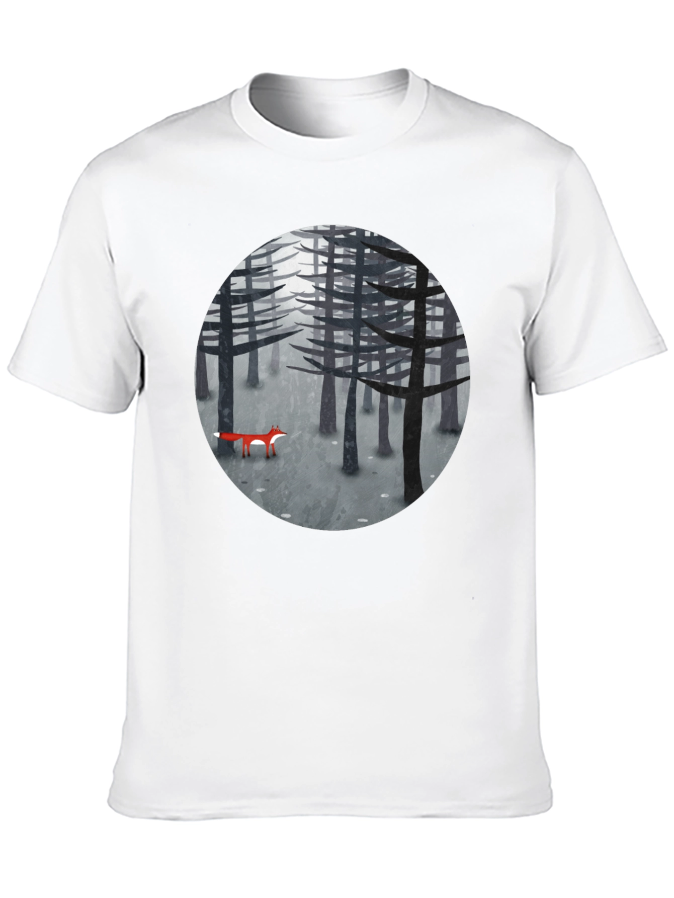 Fox in Woods Graphic T-Shirt
