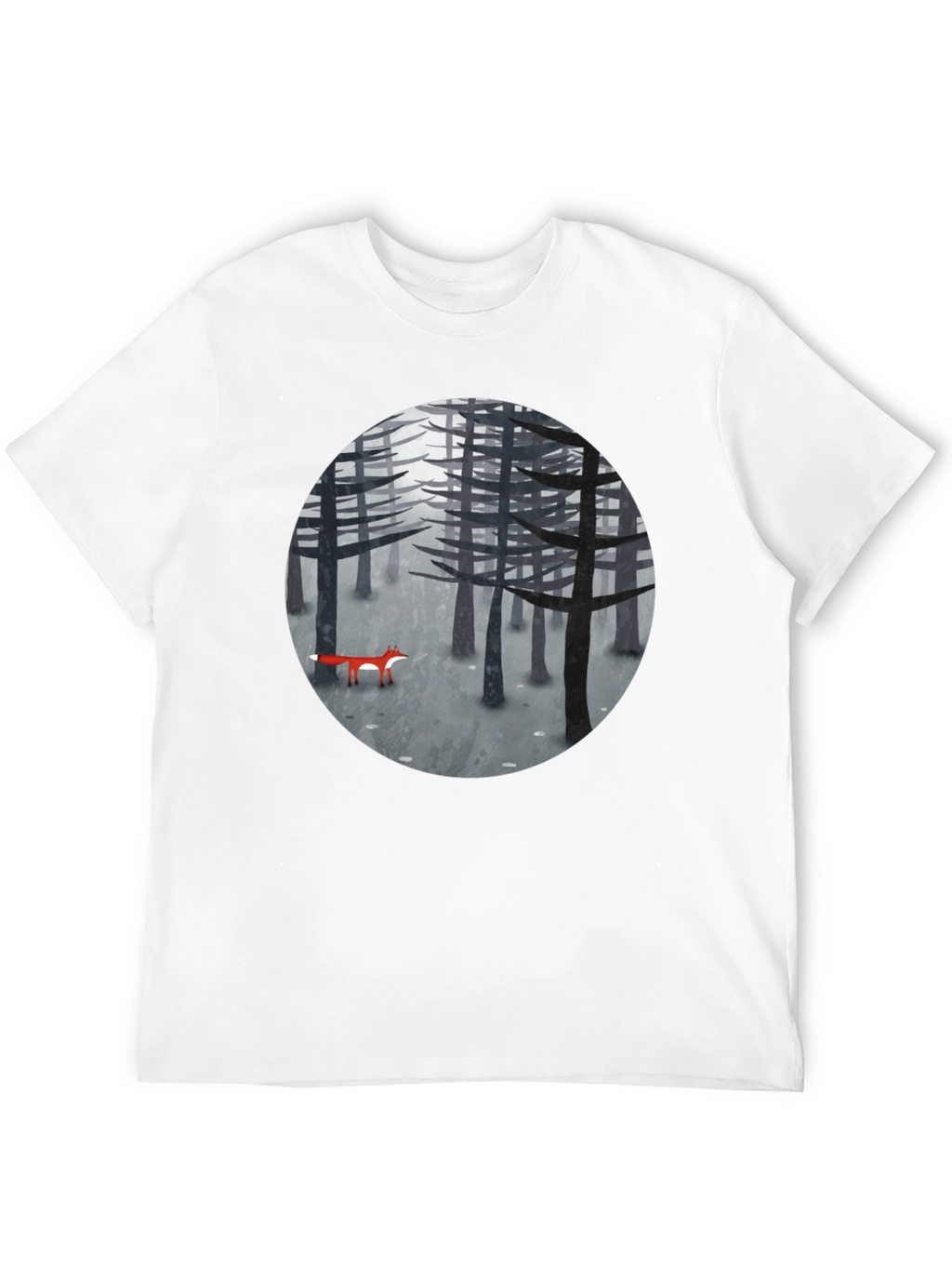 Fox in Woods Graphic T-Shirt