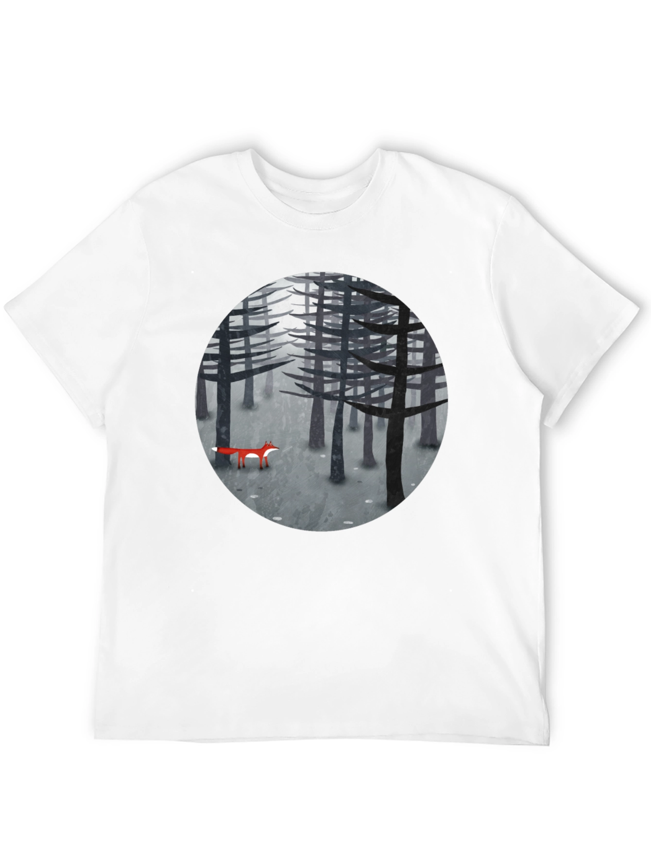 Fox in Woods Graphic T-Shirt