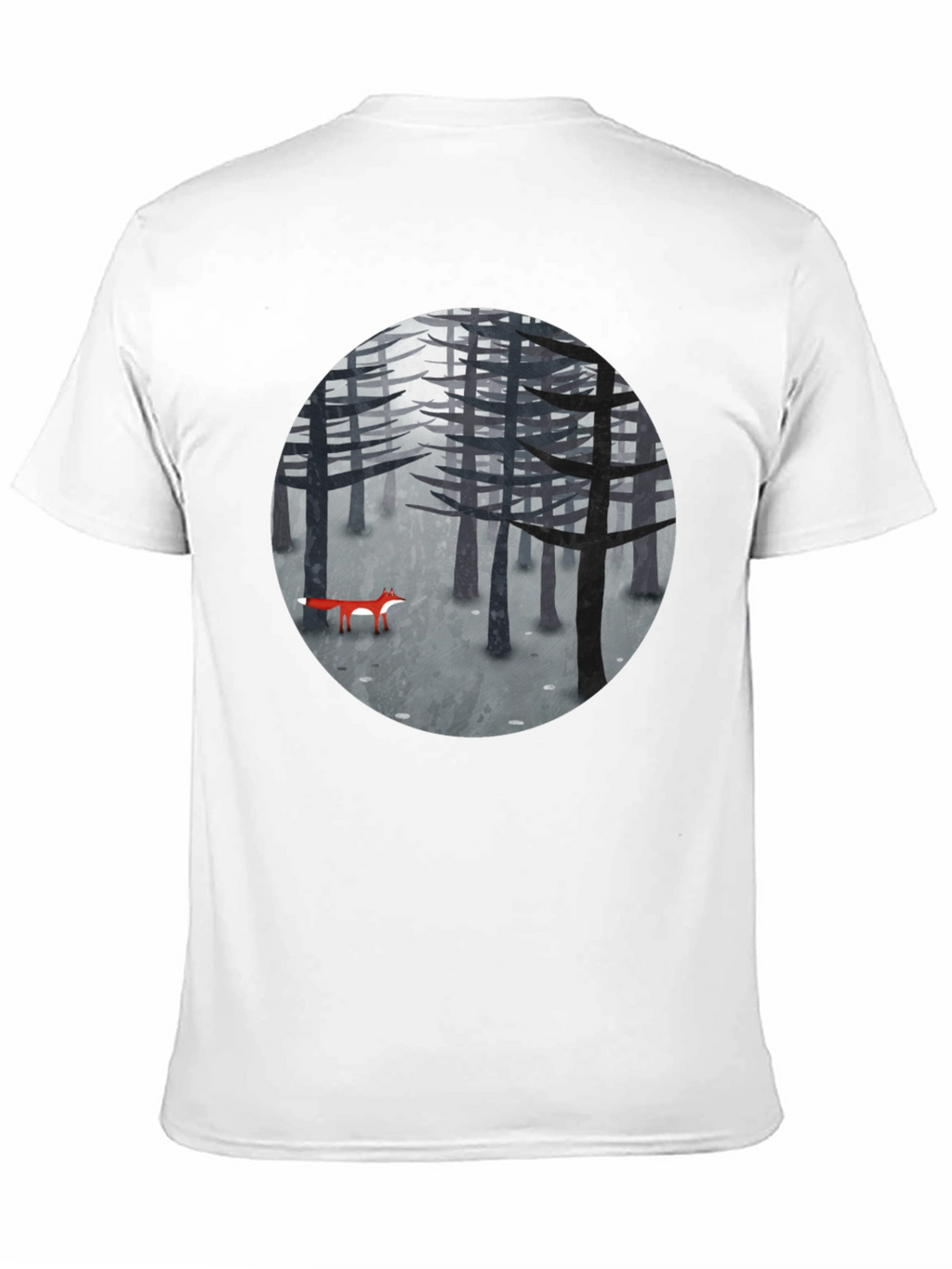 Fox in Woods Graphic T-Shirt