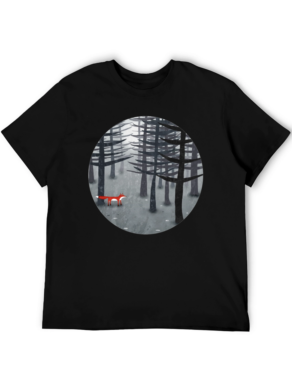 Fox in Woods Graphic T-Shirt