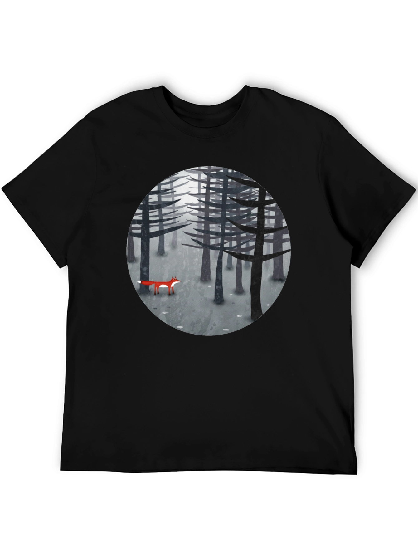 Fox in Woods Graphic T-Shirt