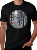 Fox in Woods Graphic T-Shirt