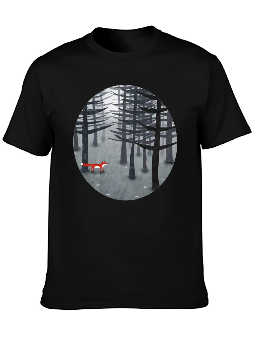 Fox in Woods Graphic T-Shirt