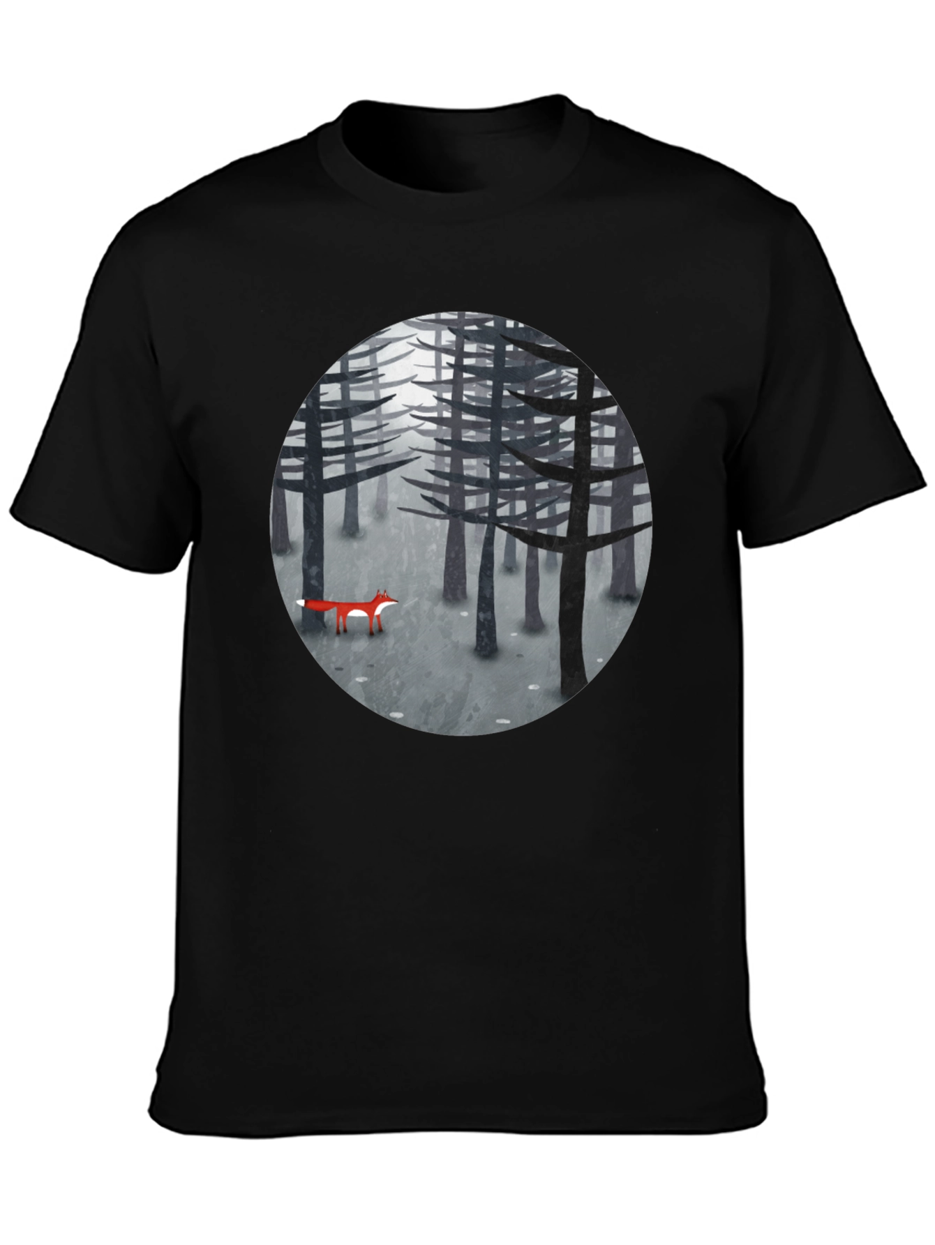 Fox in Woods Graphic T-Shirt