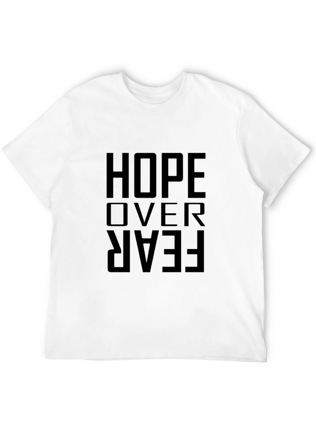 Hope Over Fear Graphic Tee - Mens Black T-Shirt