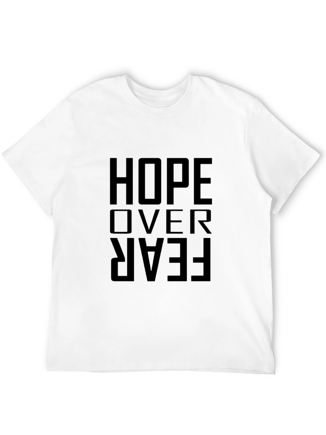 Hope Over Fear Graphic Tee - Mens Black T-Shirt