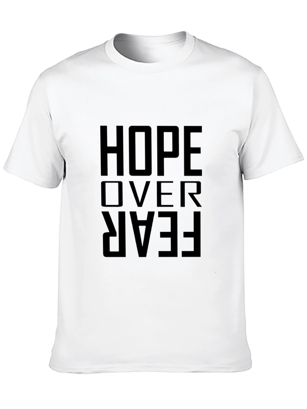 Hope Over Fear Graphic Tee - Mens Black T-Shirt