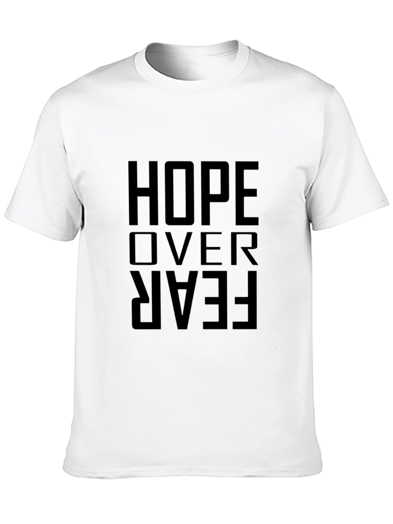 Hope Over Fear Graphic Tee - Mens Black T-Shirt