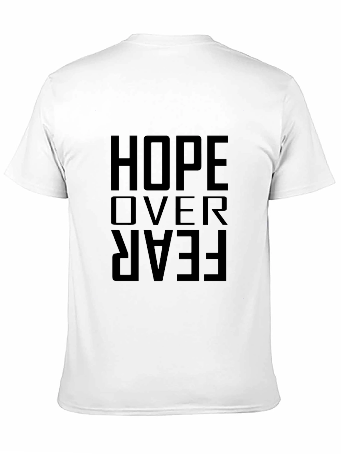 Hope Over Fear Graphic Tee - Mens Black T-Shirt