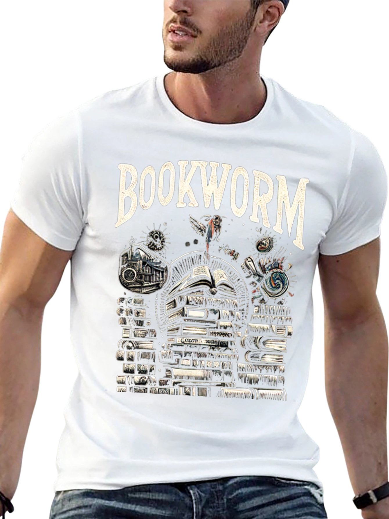 Bookworm Black T-Shirt - Read All Day