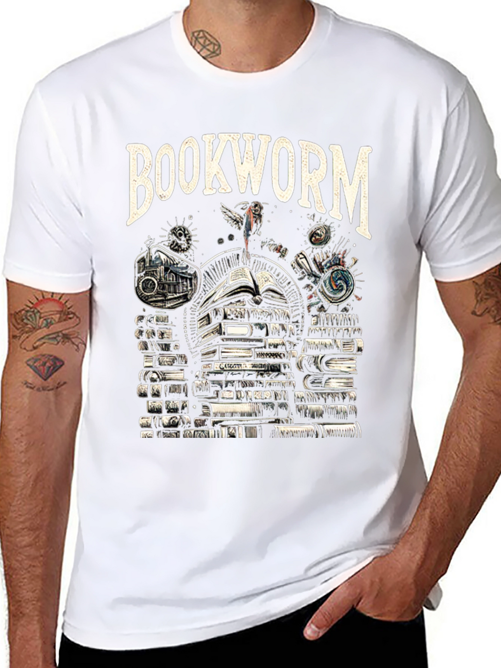 Bookworm Black T-Shirt - Read All Day