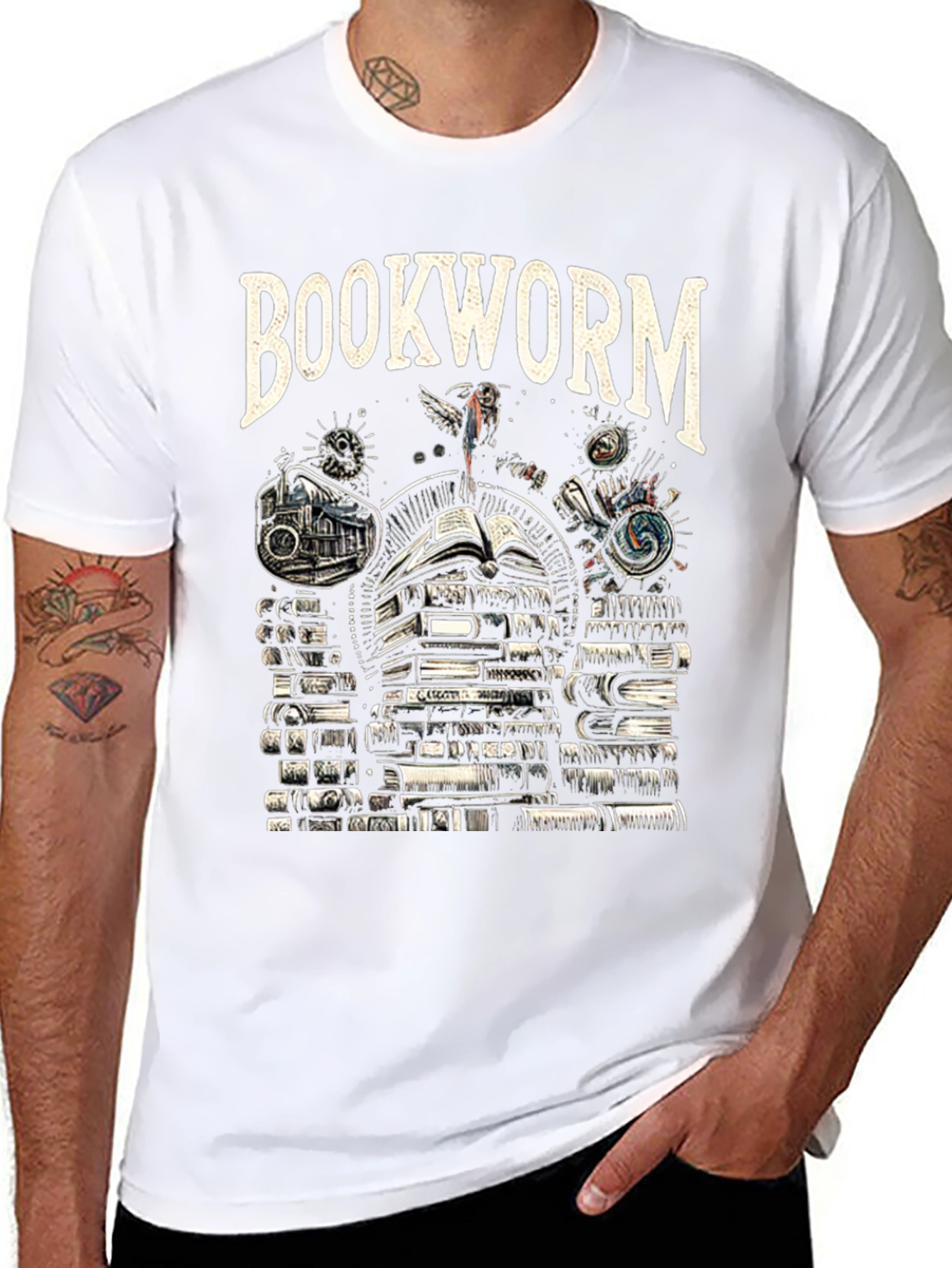 Bookworm Black T-Shirt - Read All Day