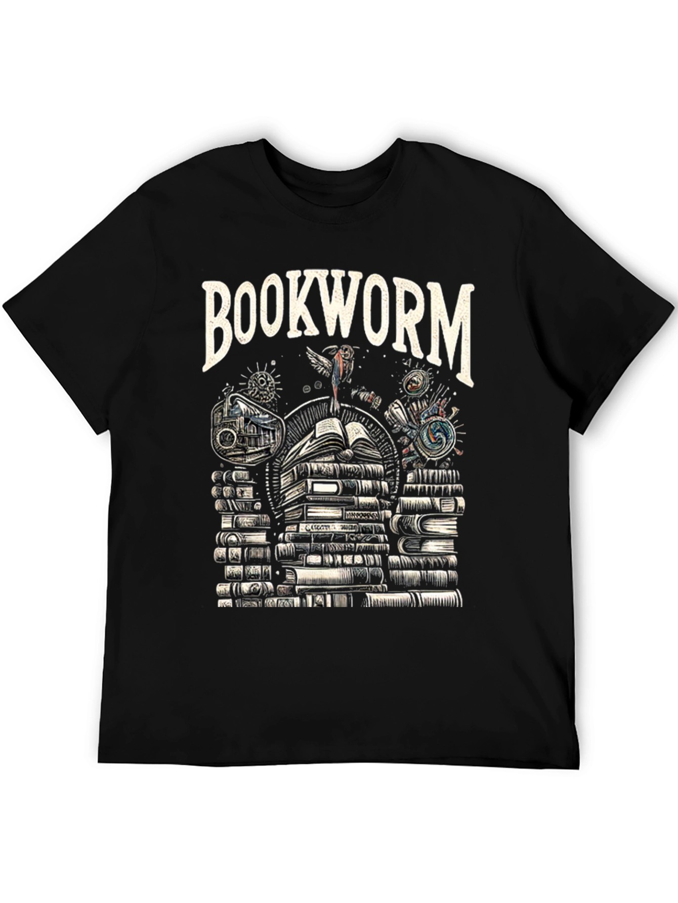 Bookworm Black T-Shirt - Read All Day
