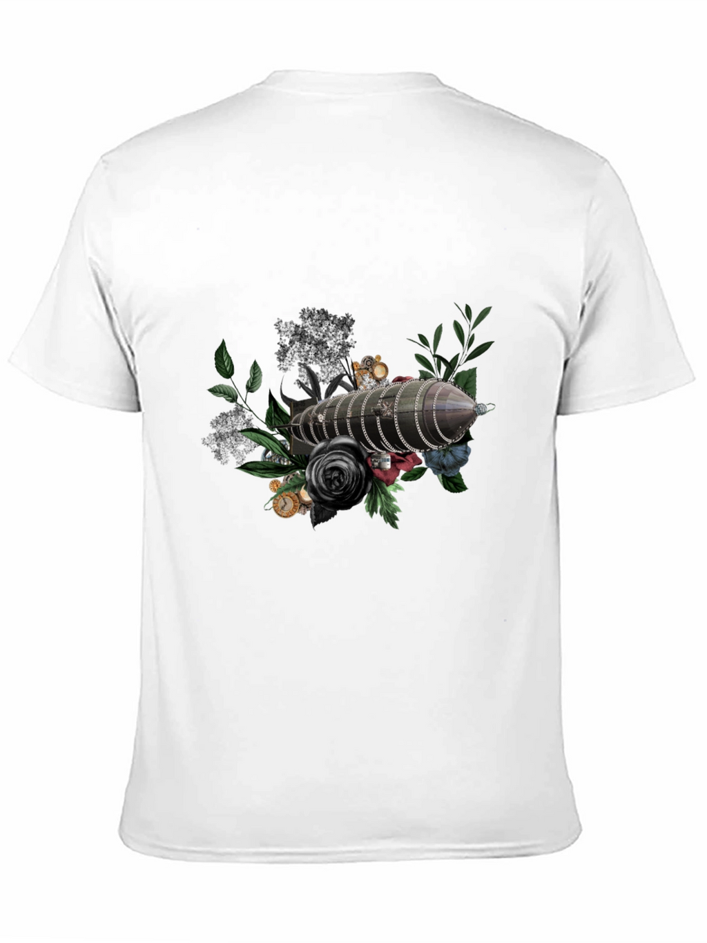 Steampunk Airship Floral T-Shirt