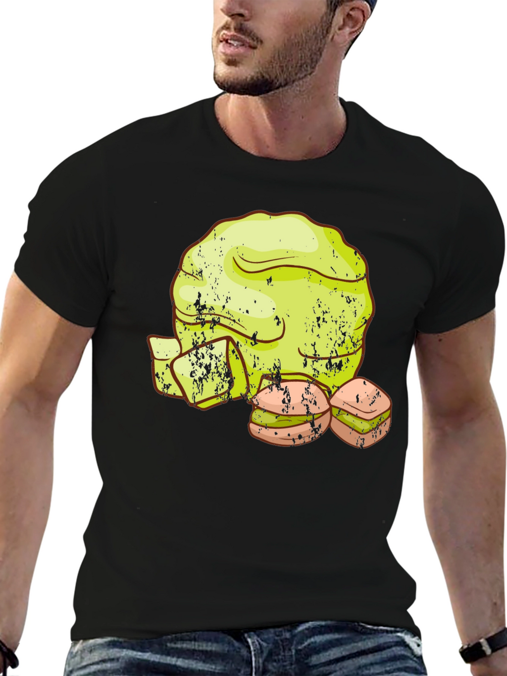 Lettuce and Sandwich Graphic T-Shirt