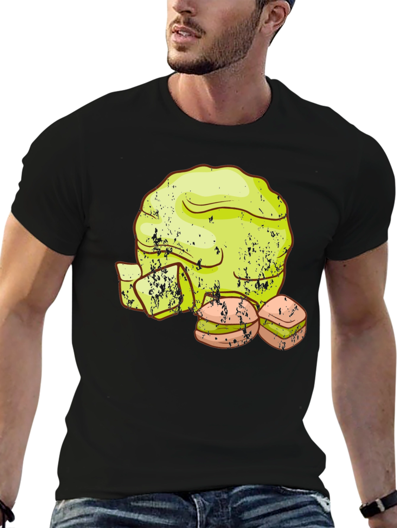 Lettuce and Sandwich Graphic T-Shirt