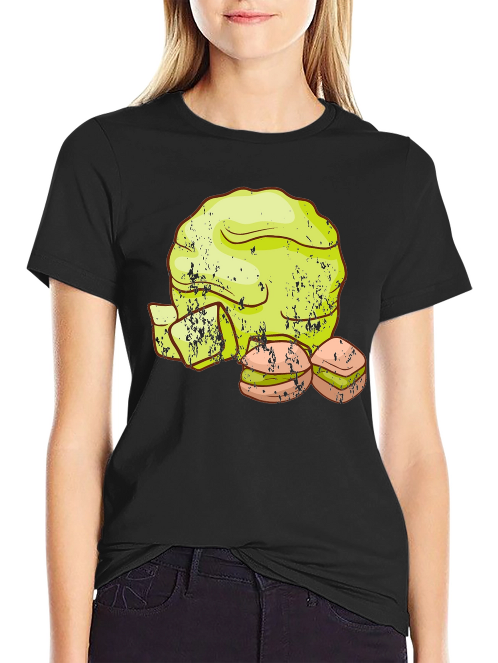 Lettuce and Sandwich Graphic T-Shirt