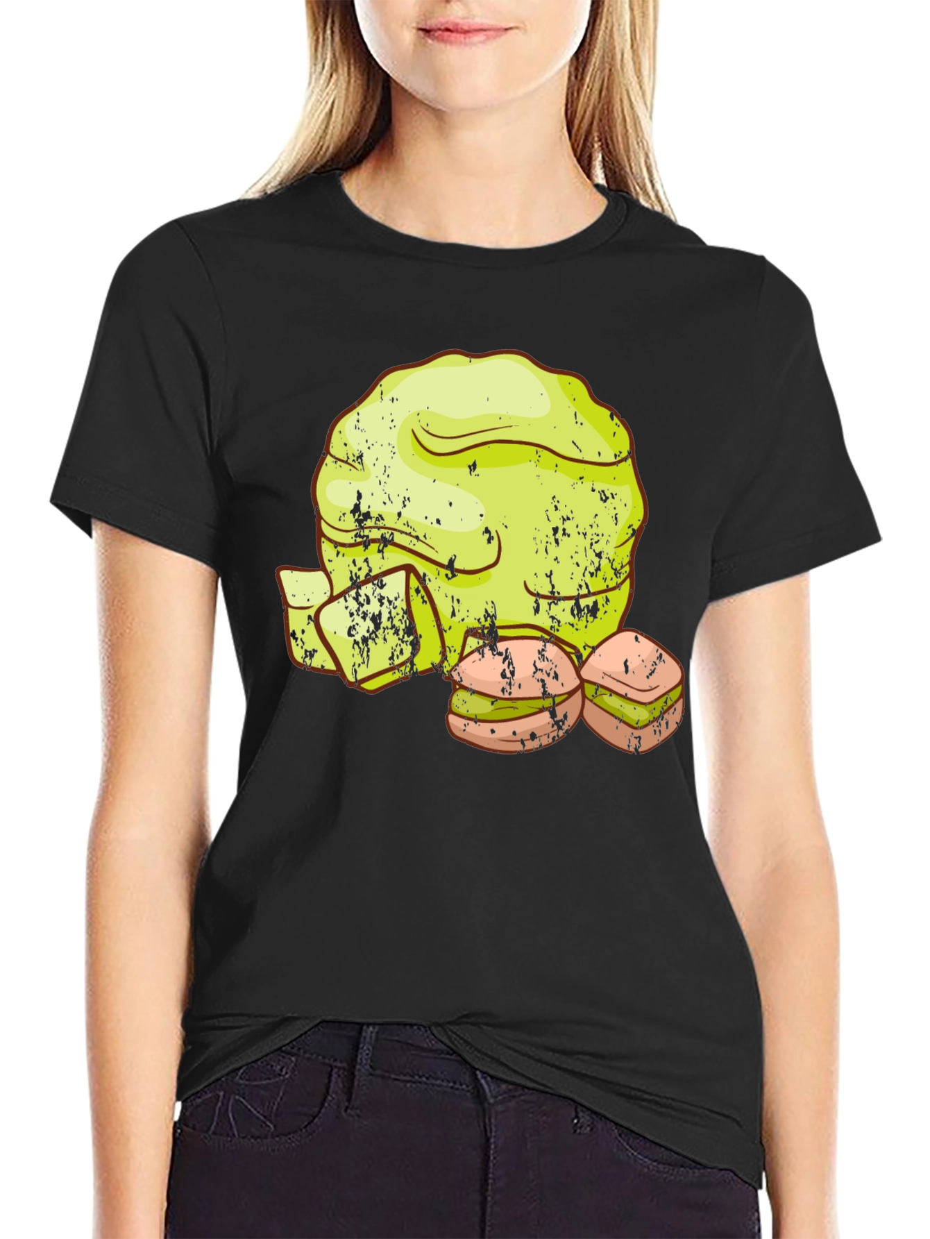 Lettuce and Sandwich Graphic T-Shirt
