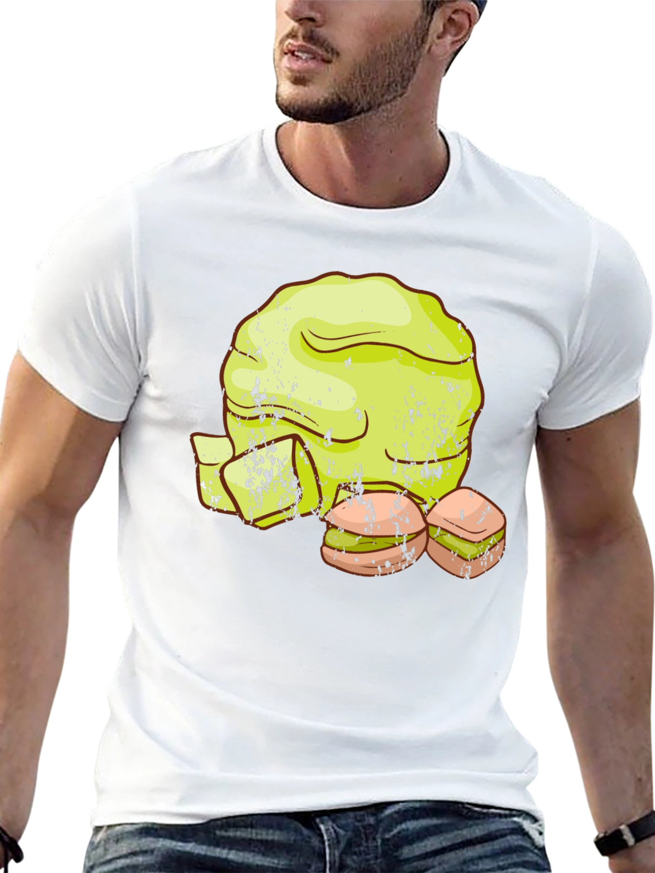 Lettuce and Sandwich Graphic T-Shirt