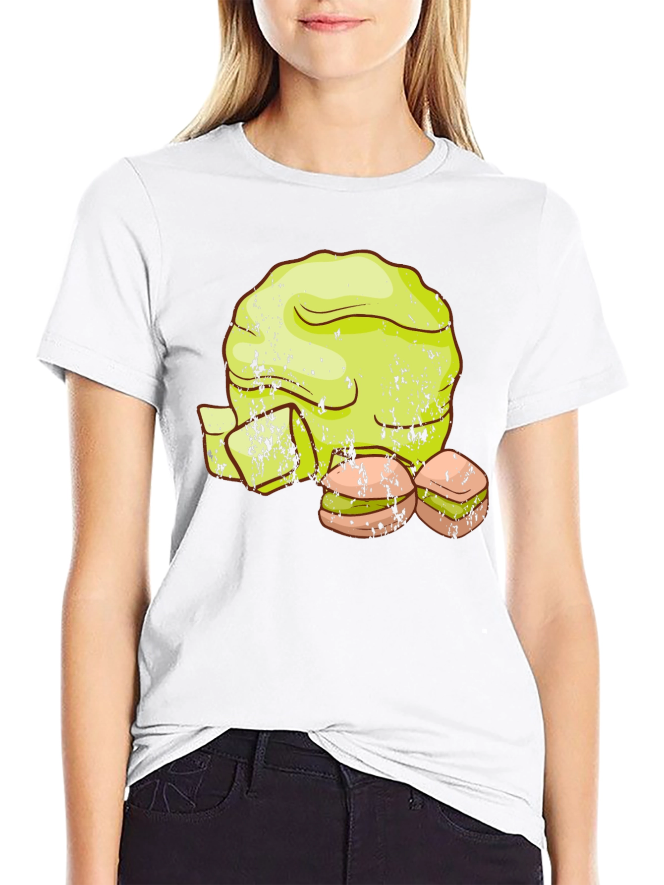 Lettuce and Sandwich Graphic T-Shirt
