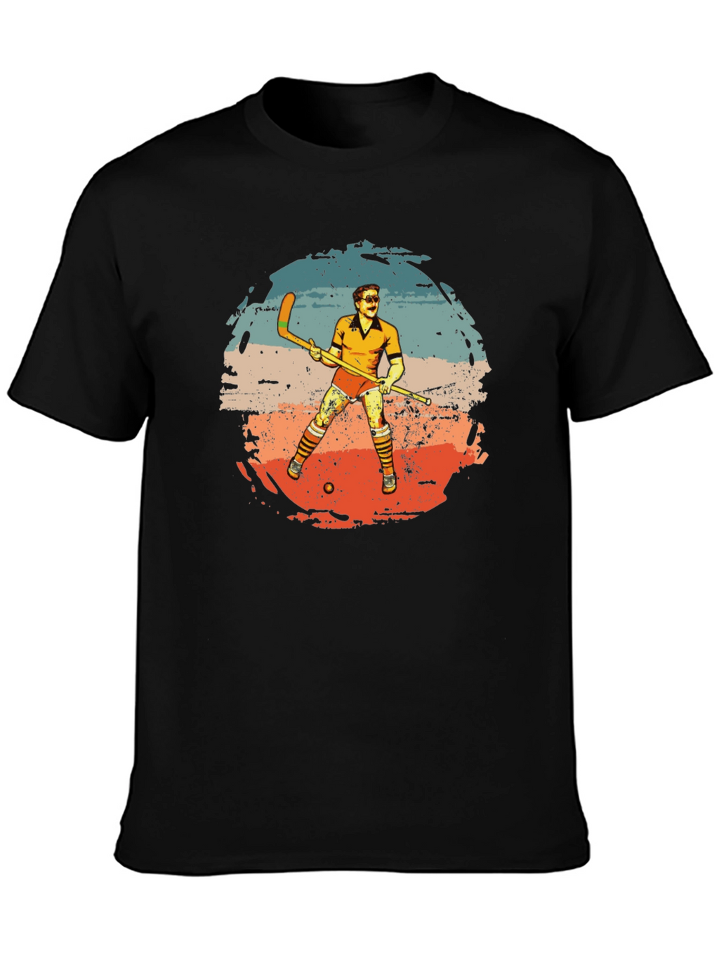 Retro Hockey Player Graphic Tee